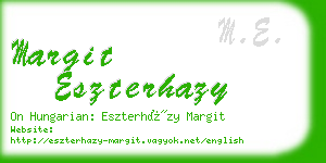 margit eszterhazy business card